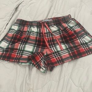 Fleece pajama shorts